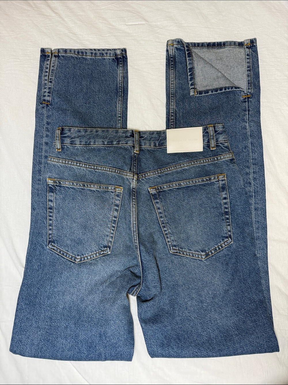 Pull&Bear High-Rise Blue Women's Jeans - Picture 4 of 7